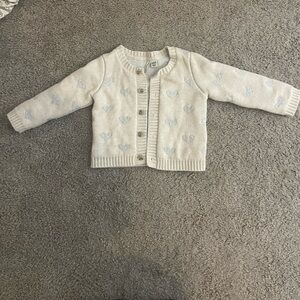 Janie and Jack Baby Heart Cardigan